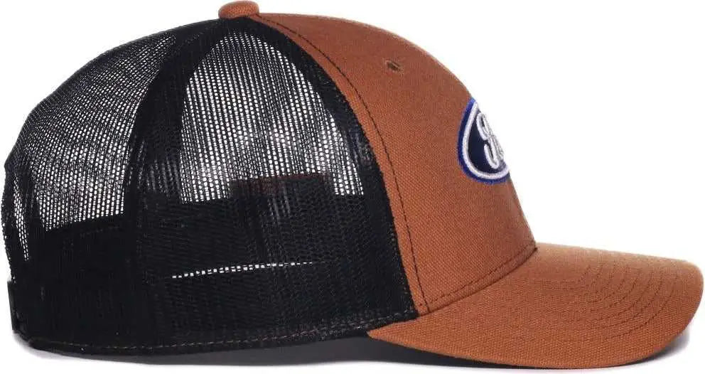 OC Sports FRD17A Ford Series Cap - Brown Black - Black / OSFM