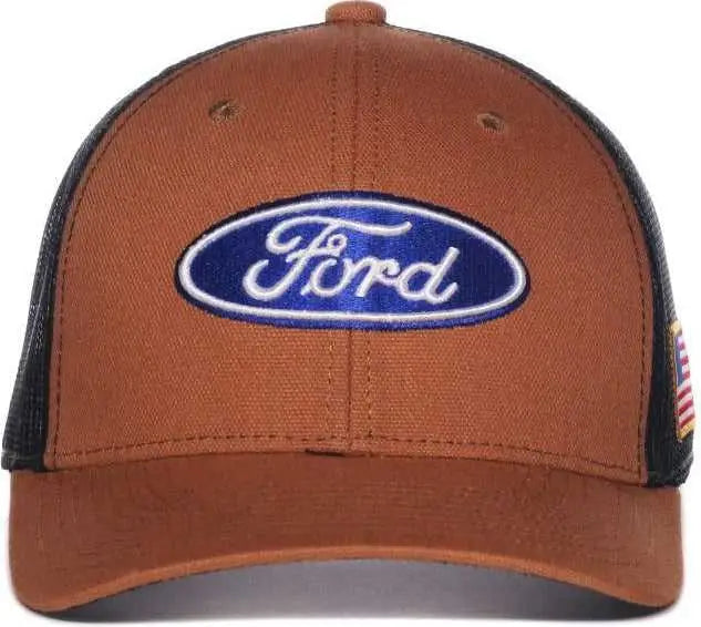 OC Sports FRD17A Ford Series Cap - Brown Black - Black / OSFM