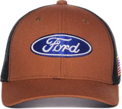OC Sports FRD17A Ford Series Cap - Brown Black - Black / OSFM
