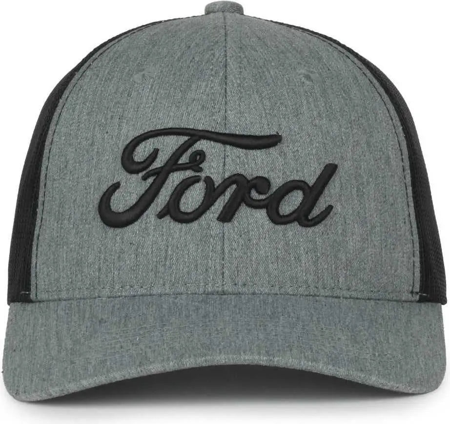 OC Sports FRD18 Ford Series Cap Heathered Gray Black Gray Black / 6 7/8’’ 7 1/2’’