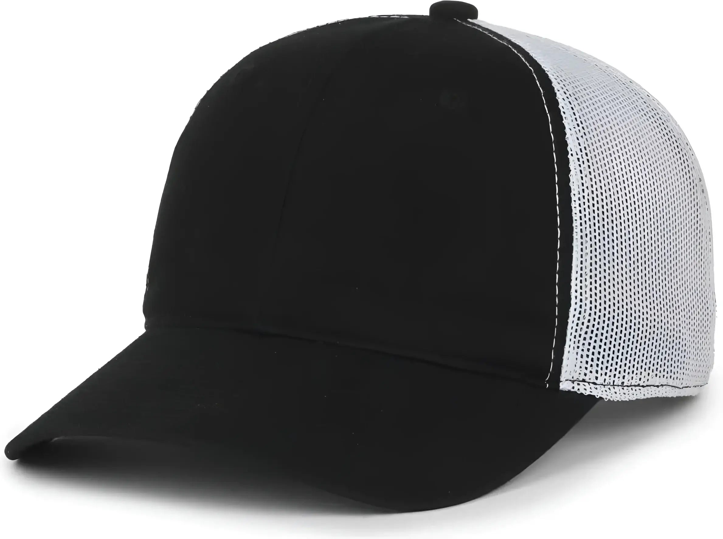 OC Sports FWT-130SB Garment Washed Snap Back Cap - Black White - White / OSFM