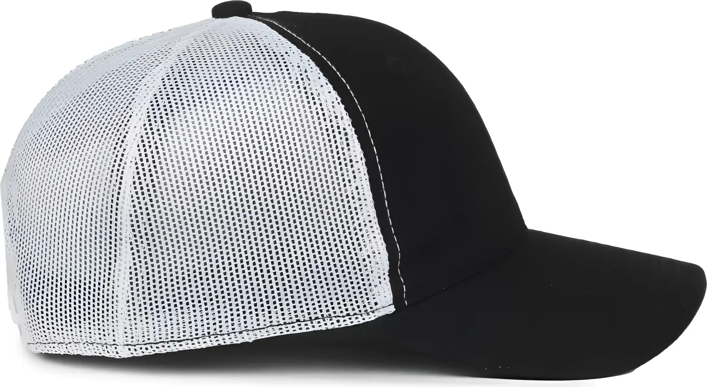 OC Sports FWT-130SB Garment Washed Snap Back Cap - Black White - White / OSFM