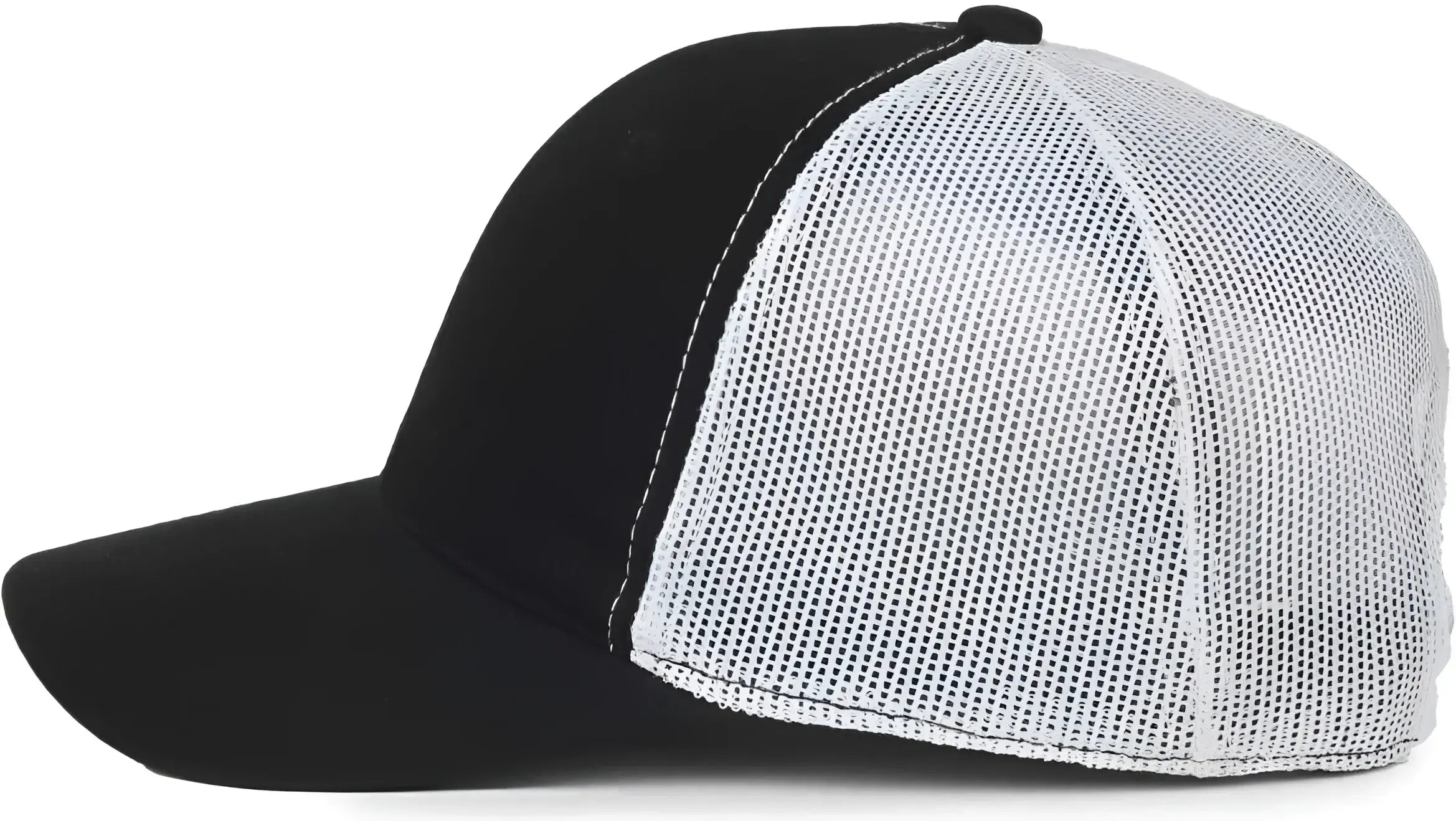 OC Sports FWT-130SB Garment Washed Snap Back Cap - Black White - White / OSFM
