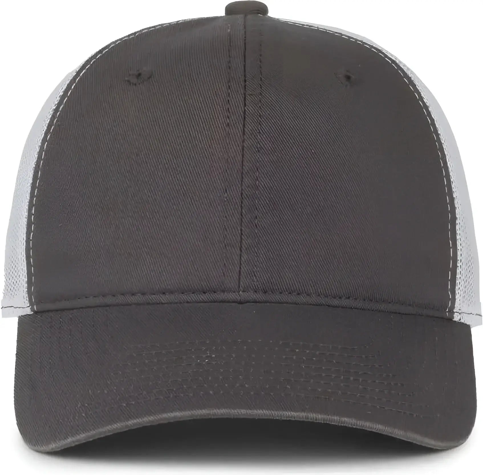 OC Sports FWT-130SB Garment Washed Snap Back Cap - Charcoal White - White / OSFM