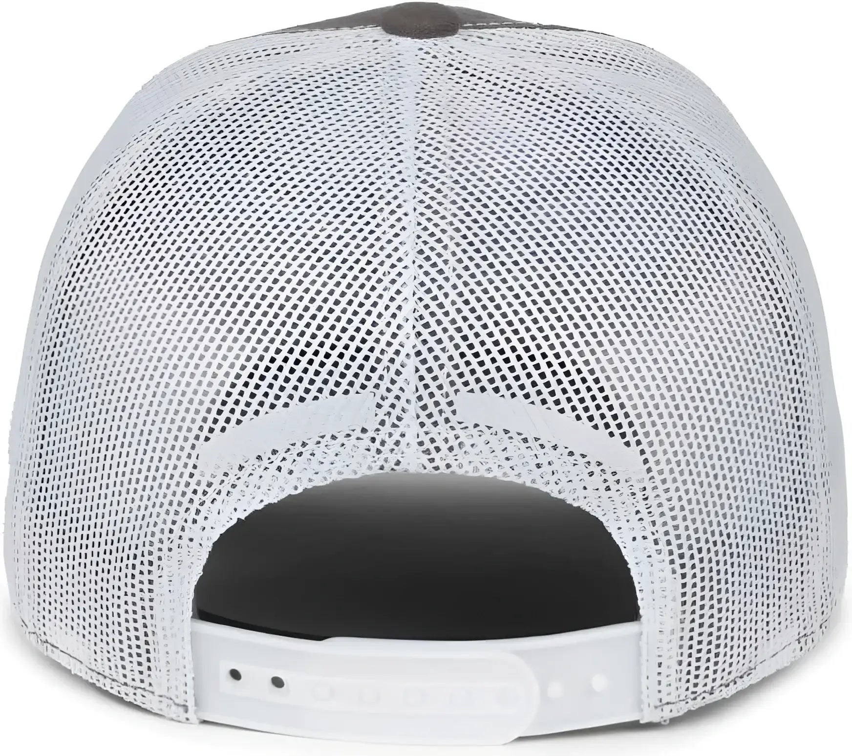 OC Sports FWT-130SB Garment Washed Snap Back Cap - Charcoal White - White / OSFM