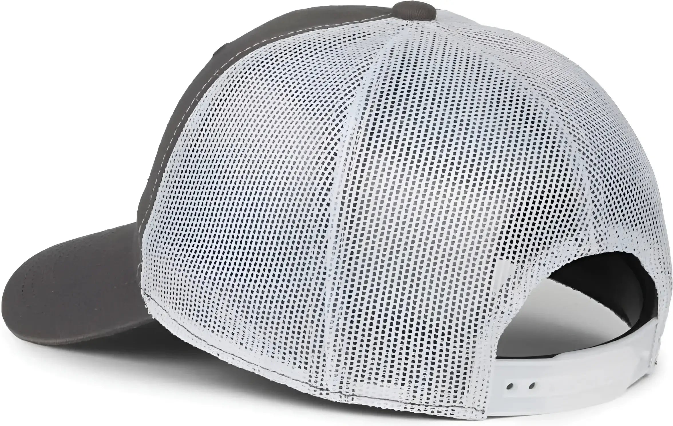 OC Sports FWT-130SB Garment Washed Snap Back Cap - Charcoal White - White / OSFM