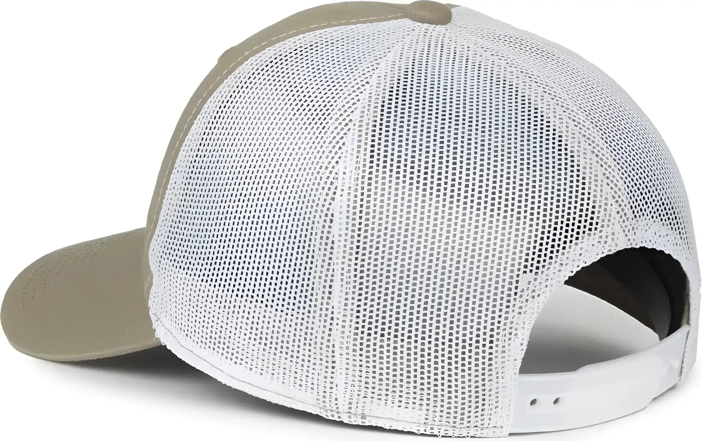 OC Sports FWT-130SB Garment Washed Snap Back Cap - Khaki White - White / OSFM