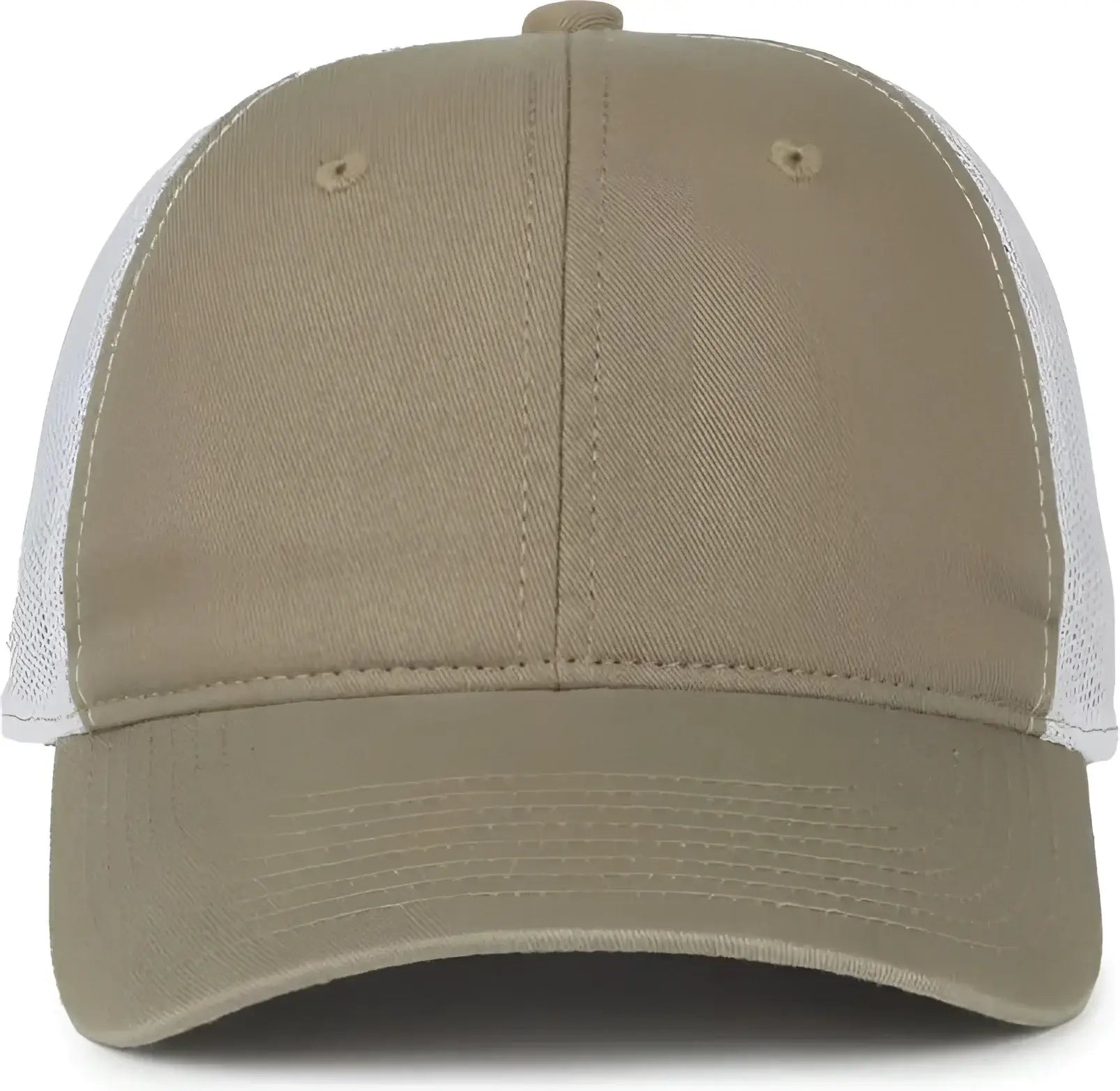 OC Sports FWT-130SB Garment Washed Snap Back Cap - Khaki White - White / OSFM