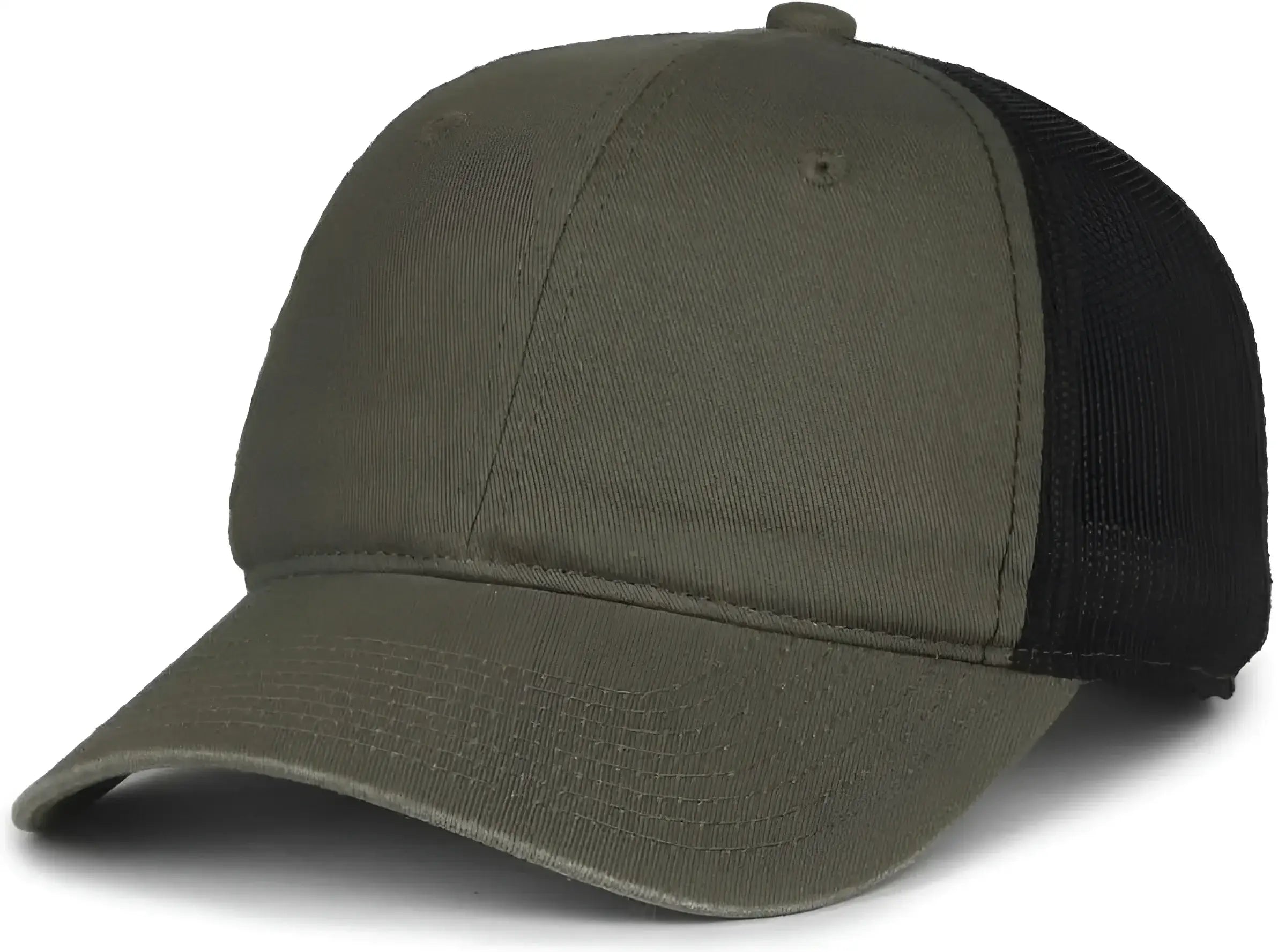OC Sports FWT-130SB Garment Washed Snap Back Cap - Olive Black - Black / OSFM