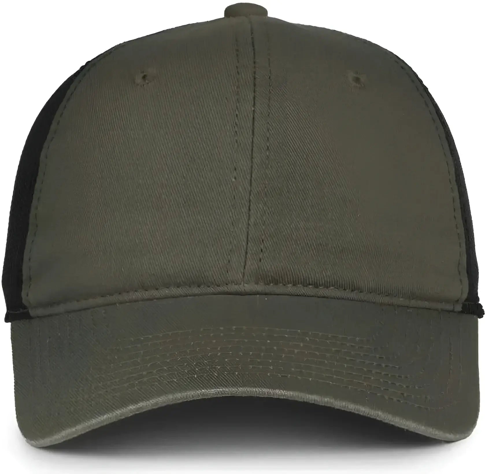 OC Sports FWT-130SB Garment Washed Snap Back Cap - Olive Black - Black / OSFM