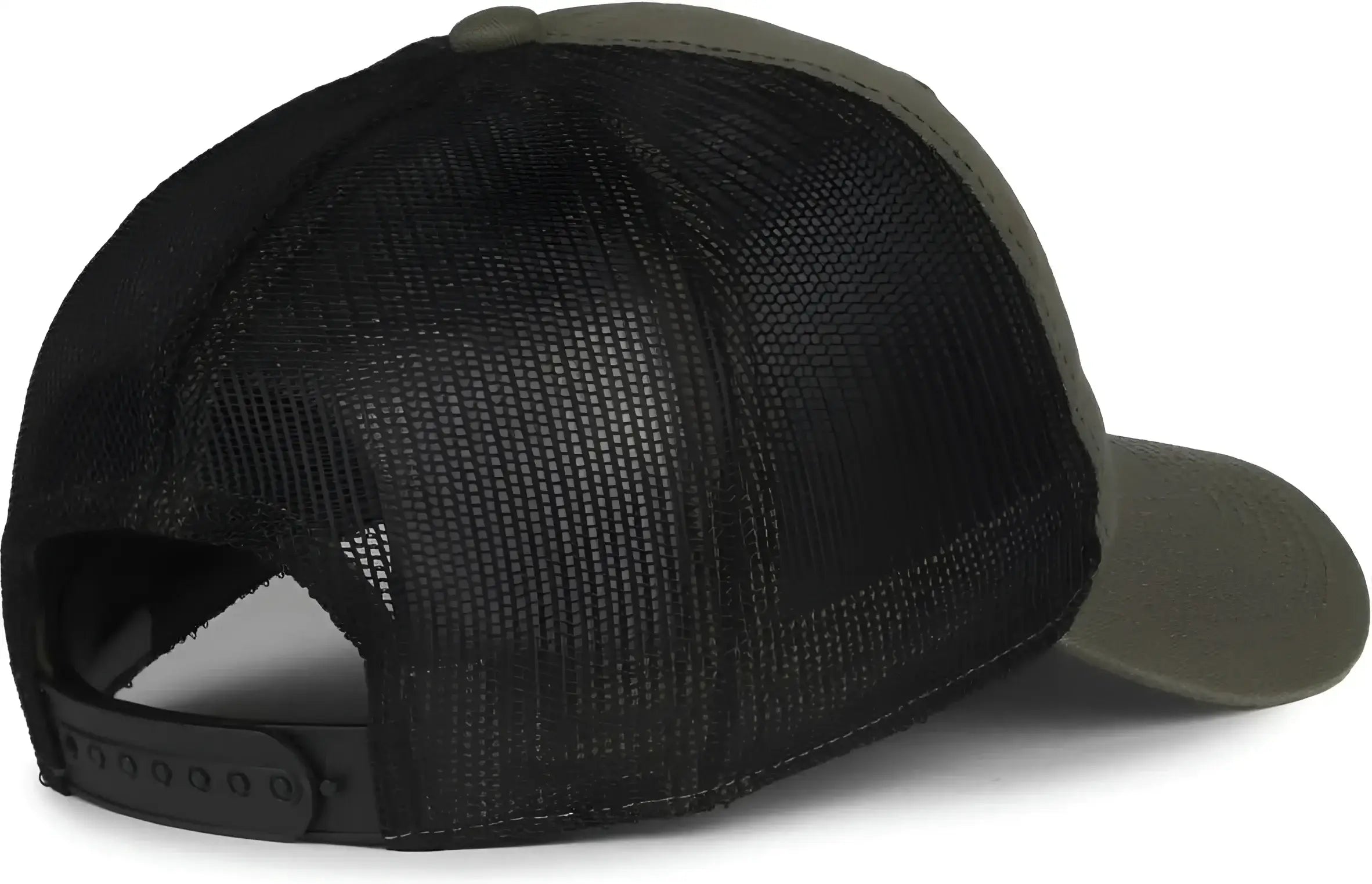 OC Sports FWT-130SB Garment Washed Snap Back Cap - Olive Black - Black / OSFM