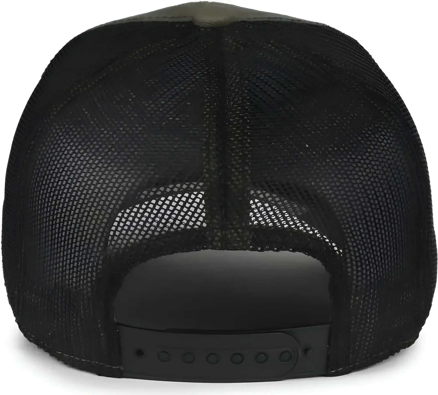 OC Sports FWT-130SB Garment Washed Snap Back Cap - Olive Black - Black / OSFM