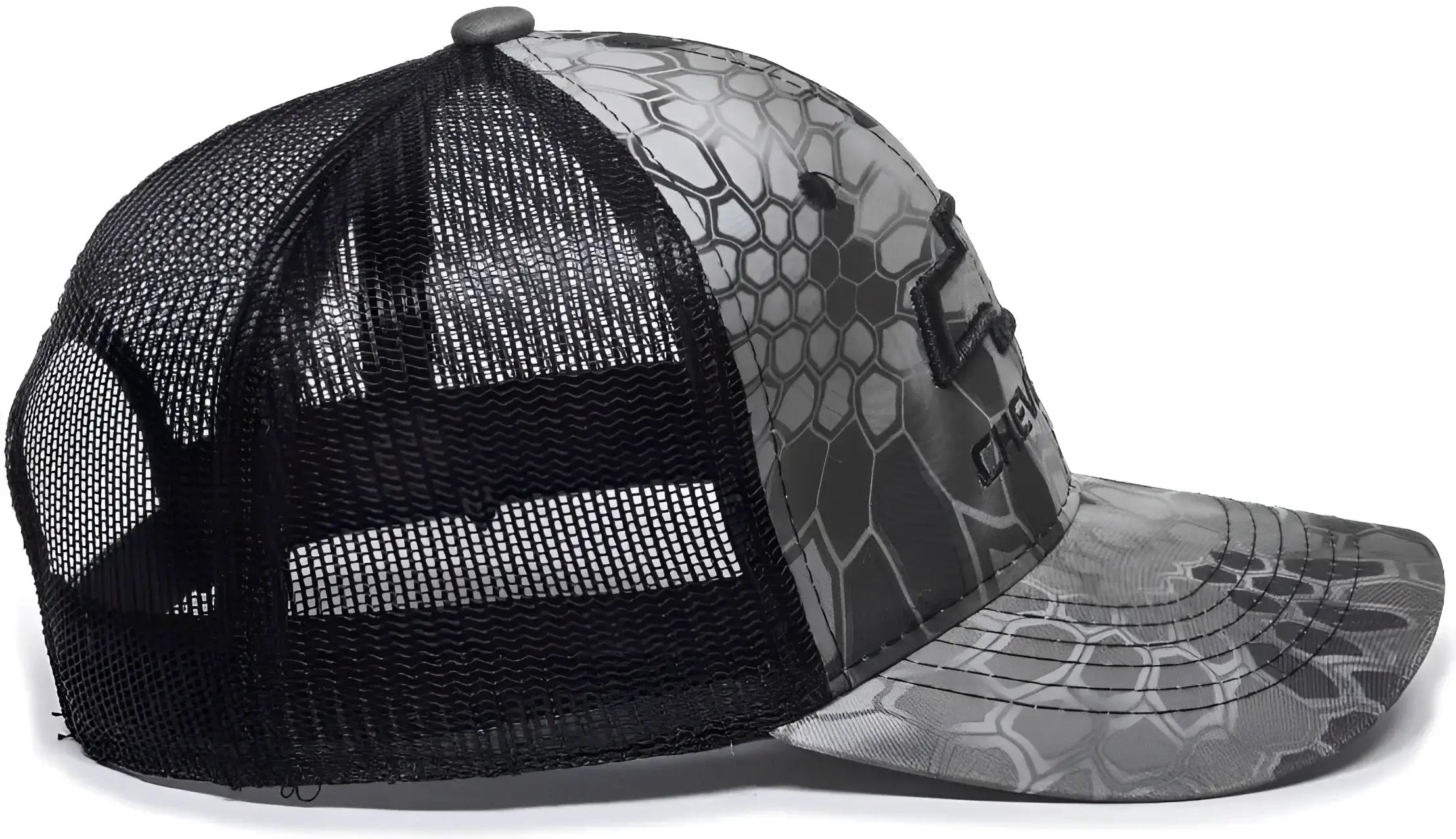 OC Sports GEN11B Chevrolet Mesh Back Cap - Kryptek Raid Black - Kryptek Raid Black / 6 7/8’’ - 7 1/2’’