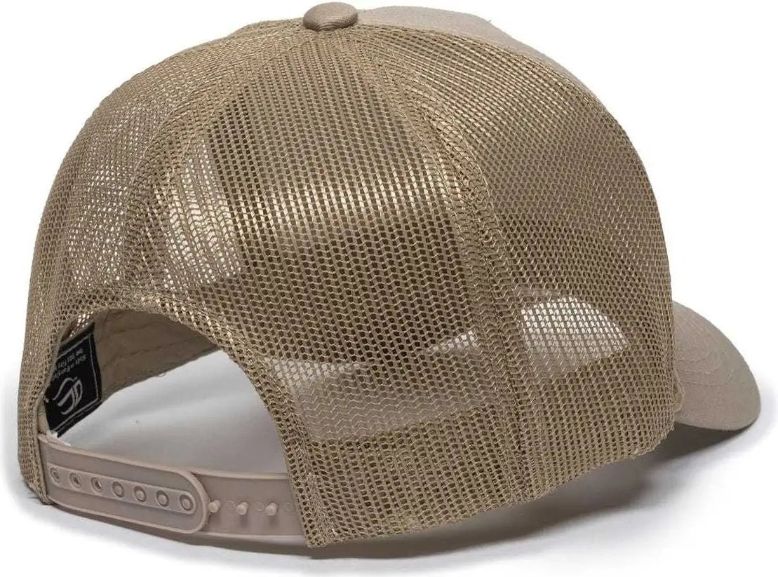 OC Sports GL-155 Adjustable Mesh Back Cap - Tan - Tan / 6 7/8’’ - 7 1/2’’