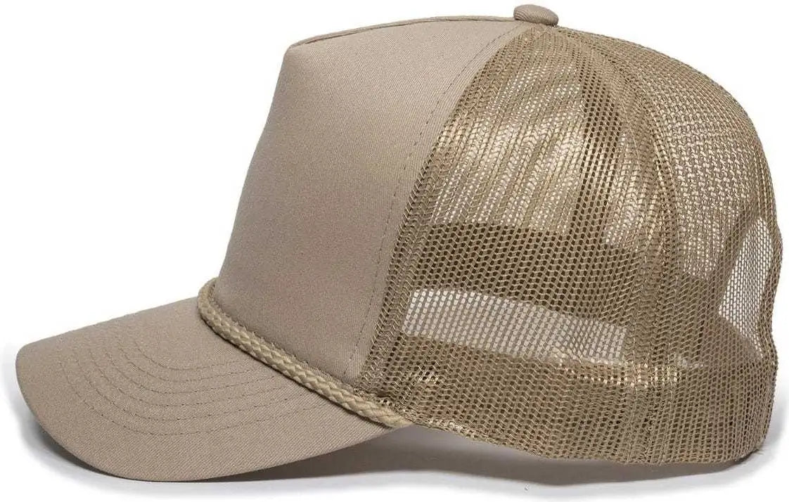 OC Sports GL-155 Adjustable Mesh Back Cap - Tan - Tan / 6 7/8’’ - 7 1/2’’