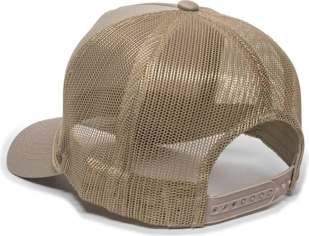 OC Sports GL-155 Adjustable Mesh Back Cap - Tan - Tan / 6 7/8’’ - 7 1/2’’