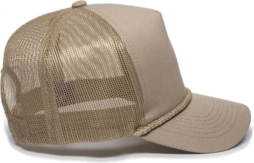 OC Sports GL-155 Adjustable Mesh Back Cap - Tan - Tan / 6 7/8’’ - 7 1/2’’