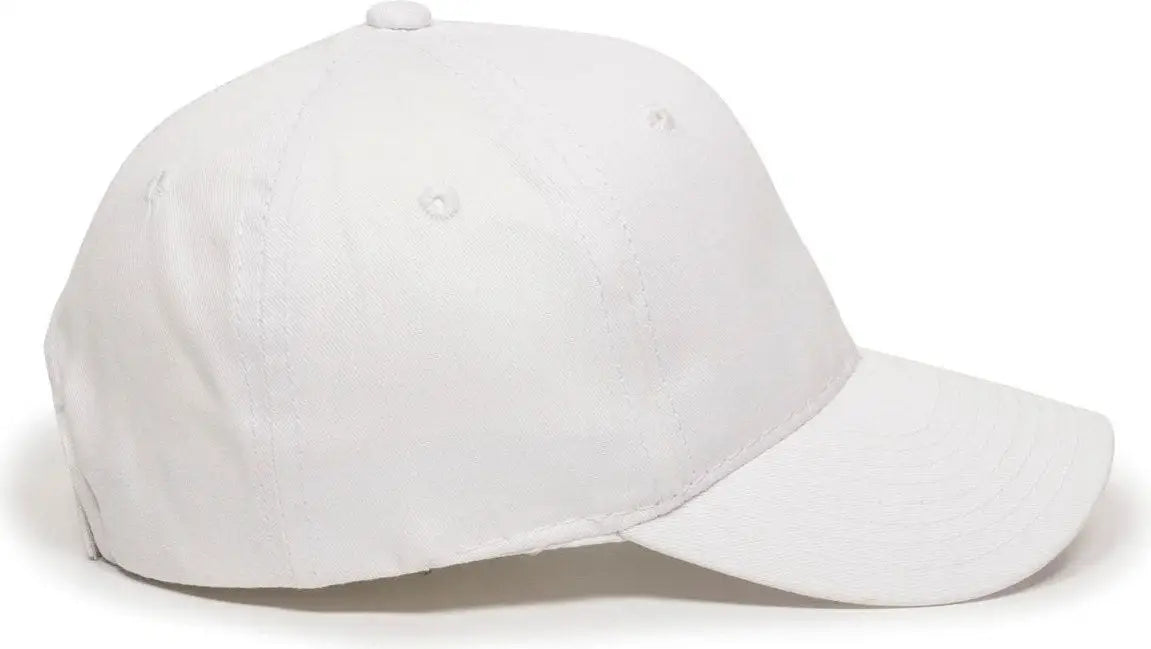 OC Sports GL-271 Team Adjustable Custom Baseball Cap - White