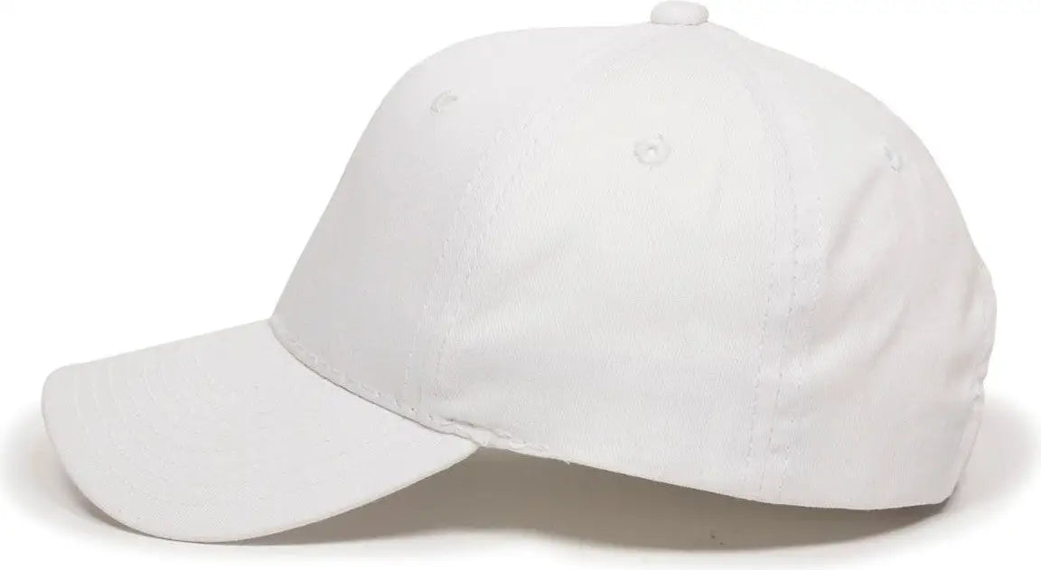 OC Sports GL-271 Team Adjustable Custom Baseball Cap - White