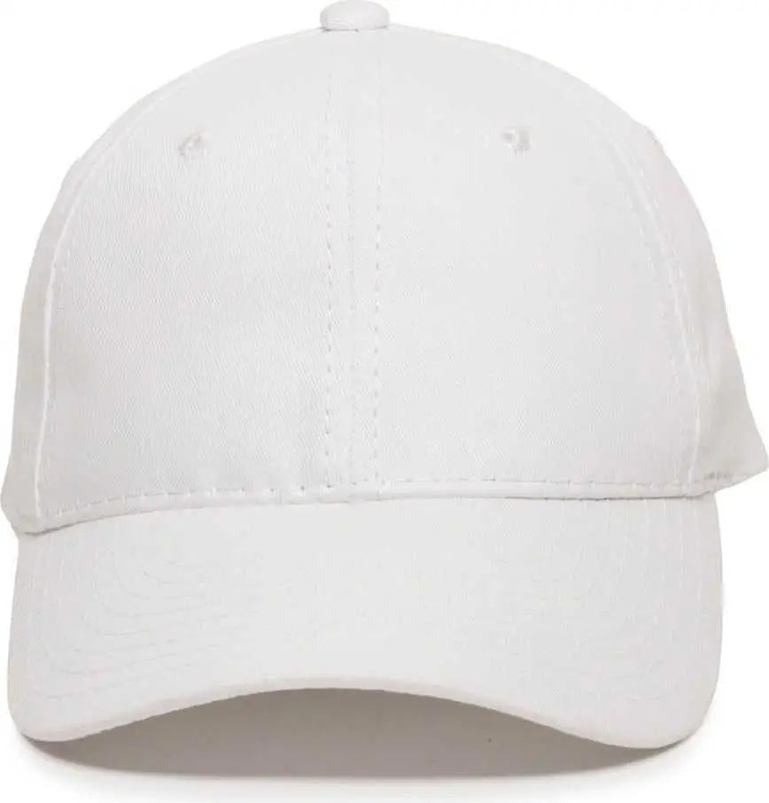 OC Sports GL-271 Team Adjustable Custom Baseball Cap - White