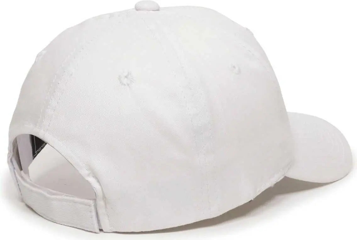 OC Sports GL-271 Team Adjustable Custom Baseball Cap - White