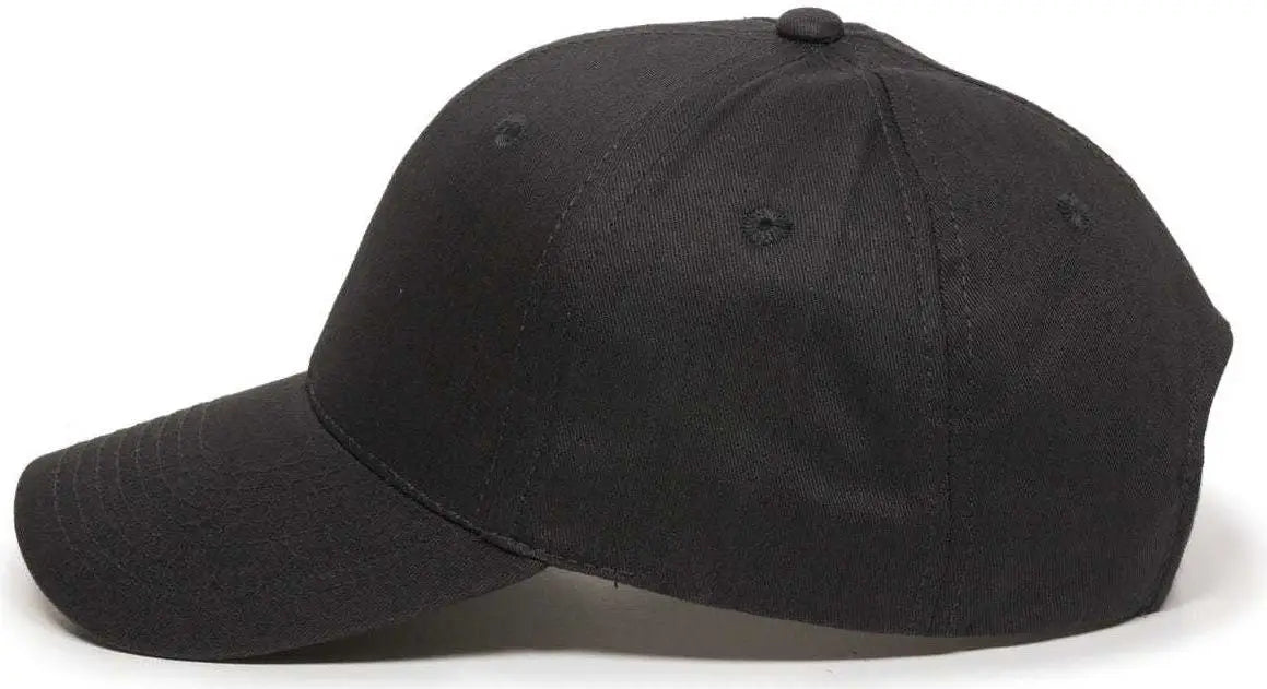 OC Sports GL-271 Team Adjustable Custom Baseball Caps - Black