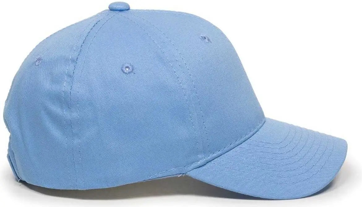 OC Sports GL-271 Team Adjustable Custom Baseball Caps - Columbia Blue