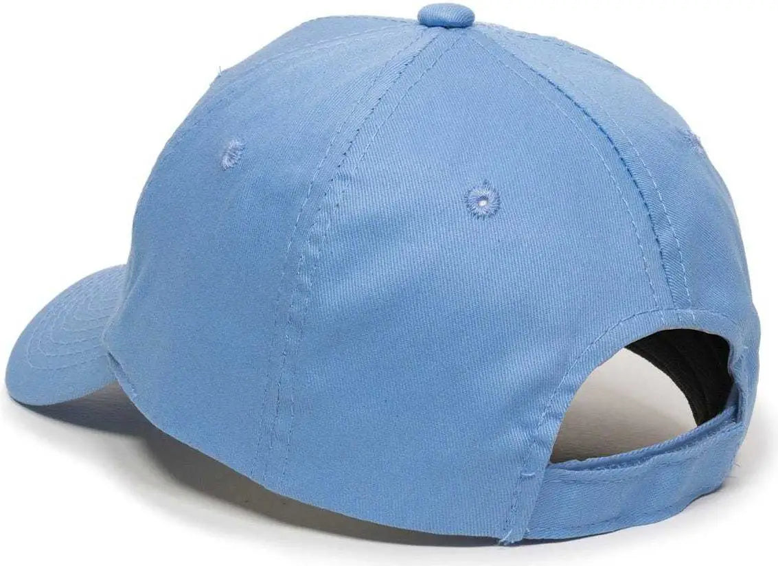 OC Sports GL-271 Team Adjustable Custom Baseball Caps - Columbia Blue