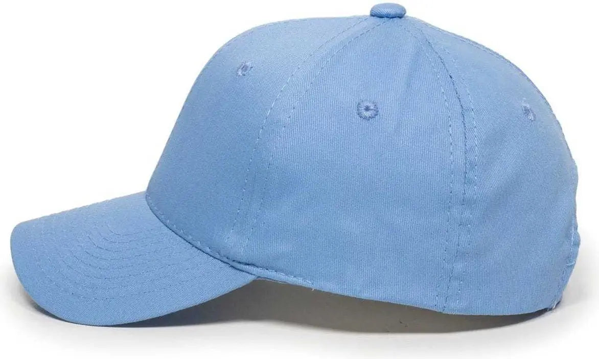 OC Sports GL-271 Team Adjustable Custom Baseball Caps - Columbia Blue