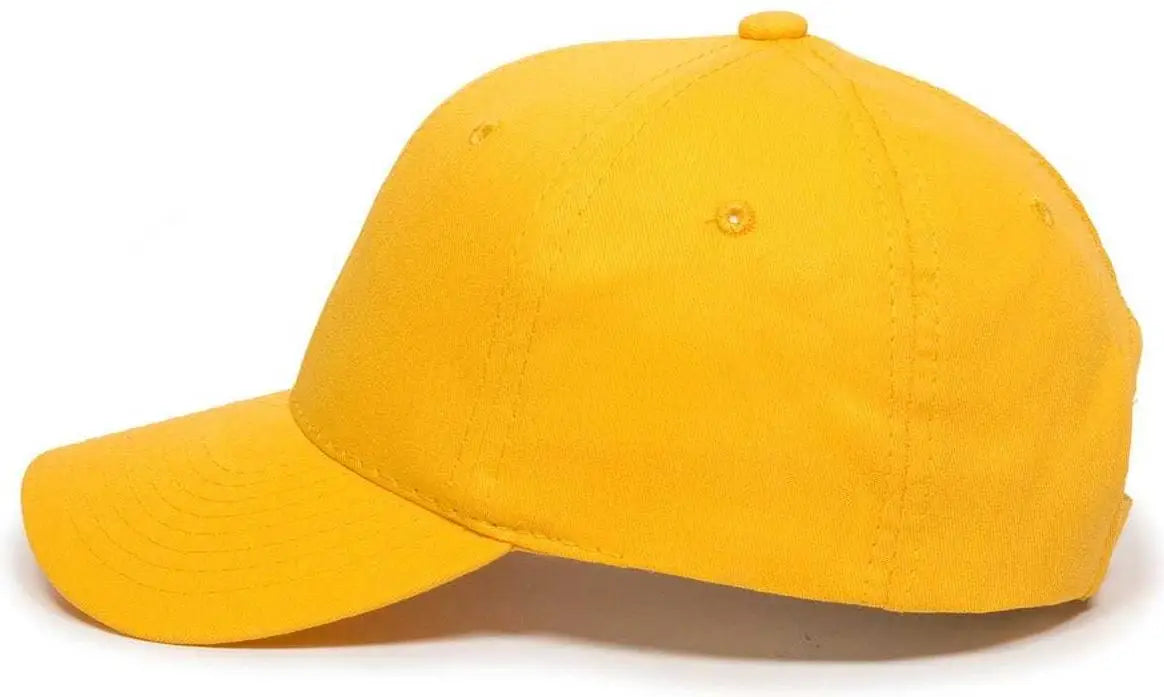 OC Sports GL-271 Team Adjustable Custom Baseball Caps - Gold