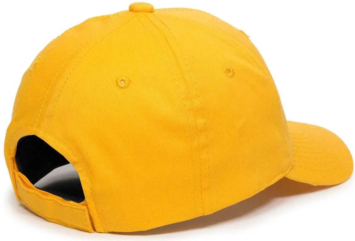 OC Sports GL-271 Team Adjustable Custom Baseball Caps - Gold