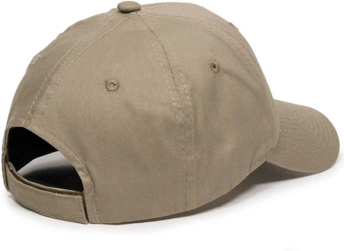OC Sports GL-271 Team Adjustable Custom Baseball Caps - Khaki - Khaki / 6 7/8’’ - 7 1/2’’
