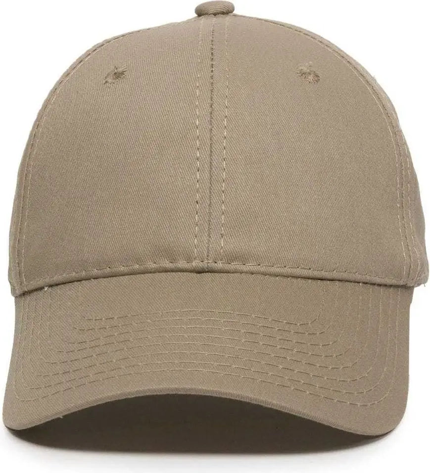 OC Sports GL-271 Team Adjustable Custom Baseball Caps - Khaki - Khaki / 6 7/8’’ - 7 1/2’’