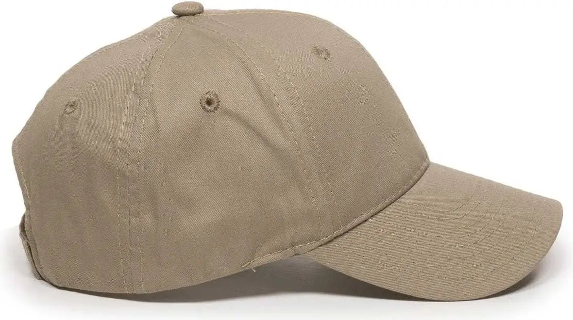 OC Sports GL-271 Team Adjustable Custom Baseball Caps - Khaki - Khaki / 6 7/8’’ - 7 1/2’’