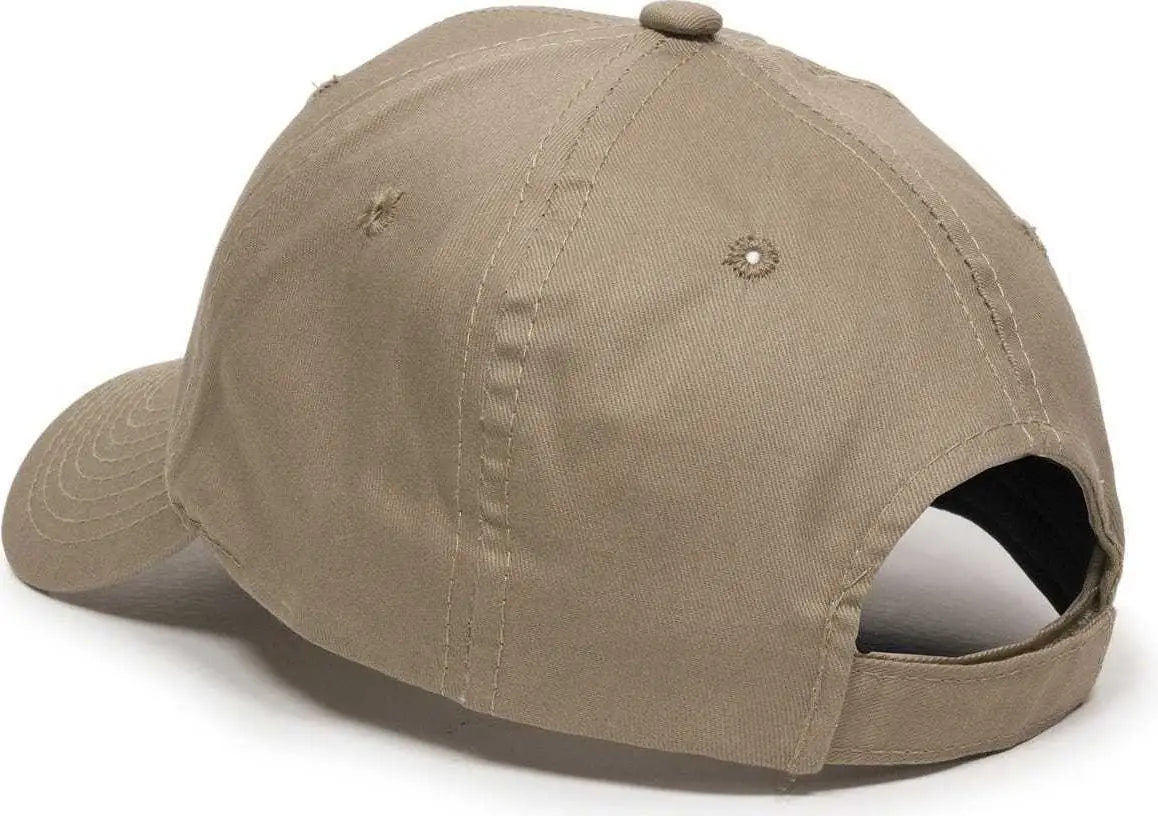 OC Sports GL-271 Team Adjustable Custom Baseball Caps - Khaki - Khaki / 6 7/8’’ - 7 1/2’’
