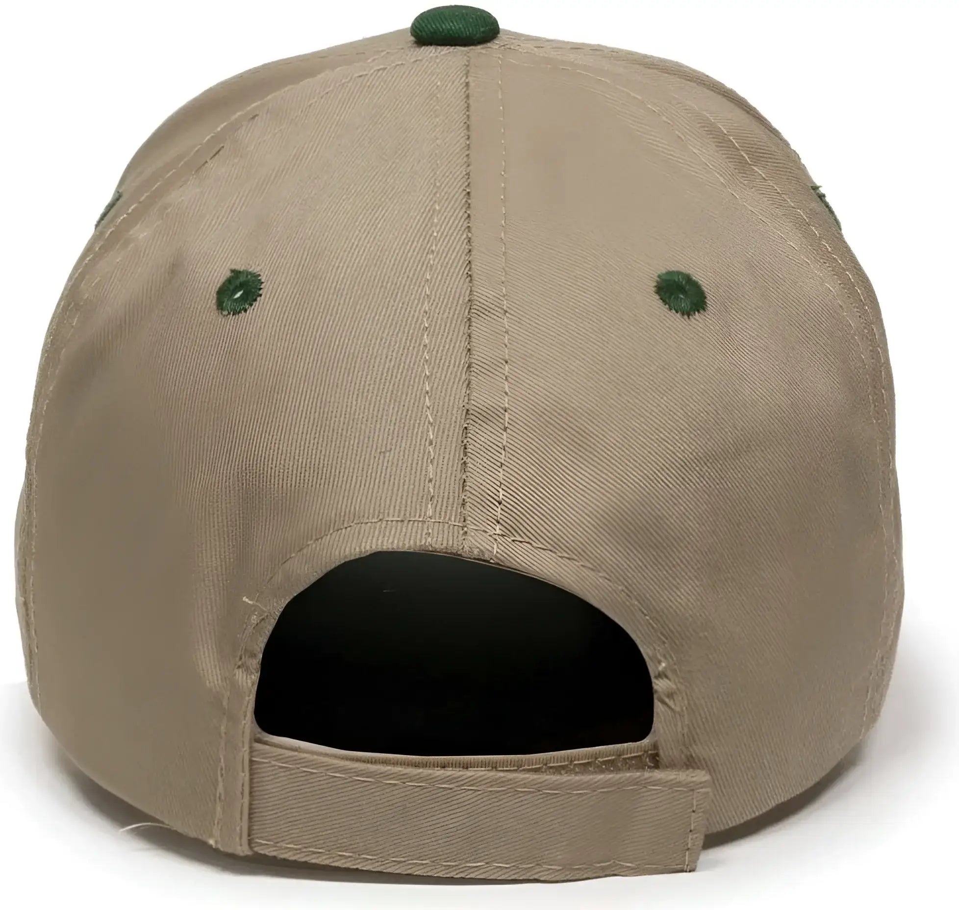 OC Sports GL-271 Team Adjustable Custom Baseball Caps - Khaki Dk Green - Khaki Forest / 6 7/8’’ - 7 1/2’’