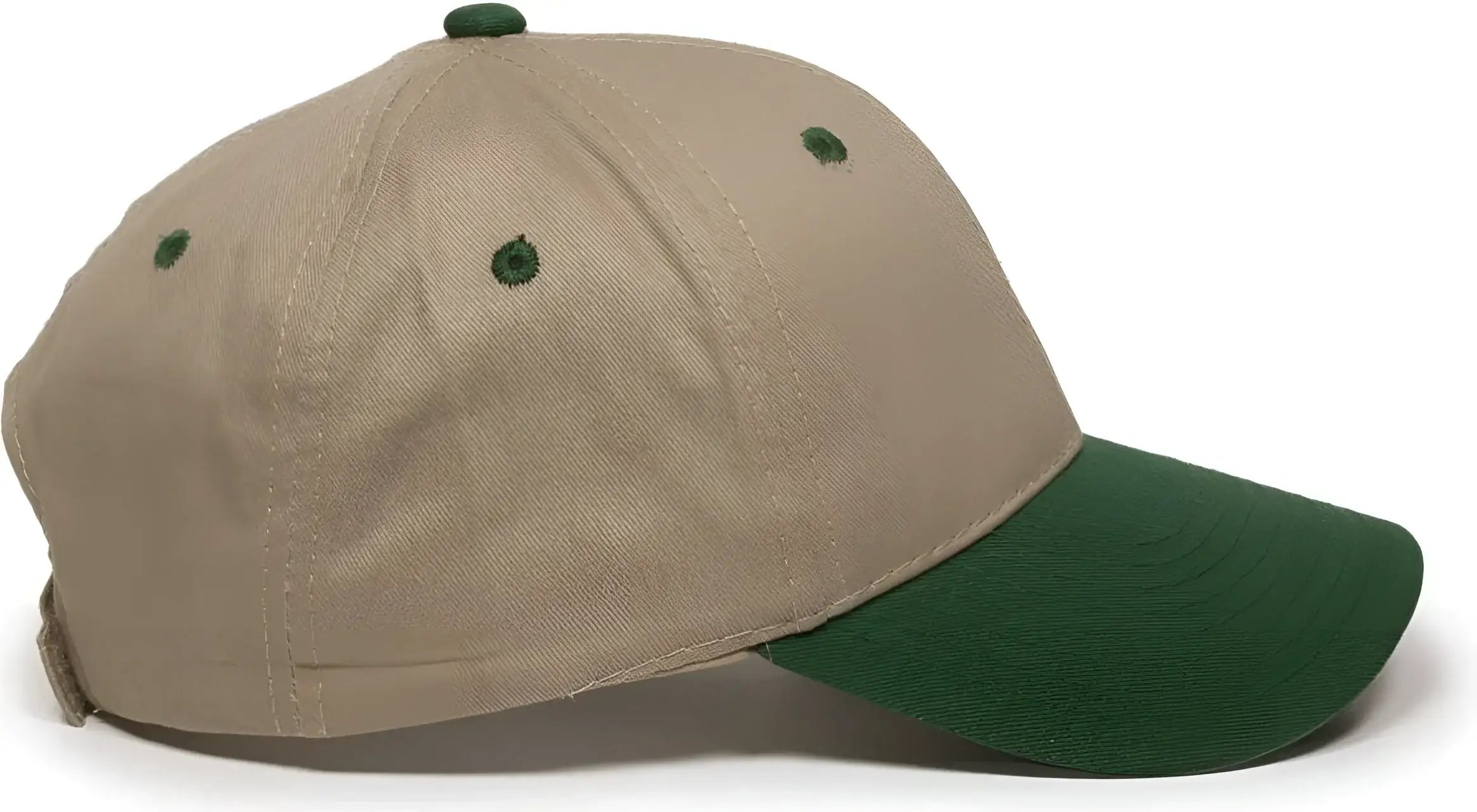 OC Sports GL-271 Team Adjustable Custom Baseball Caps - Khaki Dk Green - Khaki Forest / 6 7/8’’ - 7 1/2’’