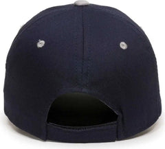 OC Sports GL-271 Team Adjustable Custom Baseball Caps - Navy Lt Gray