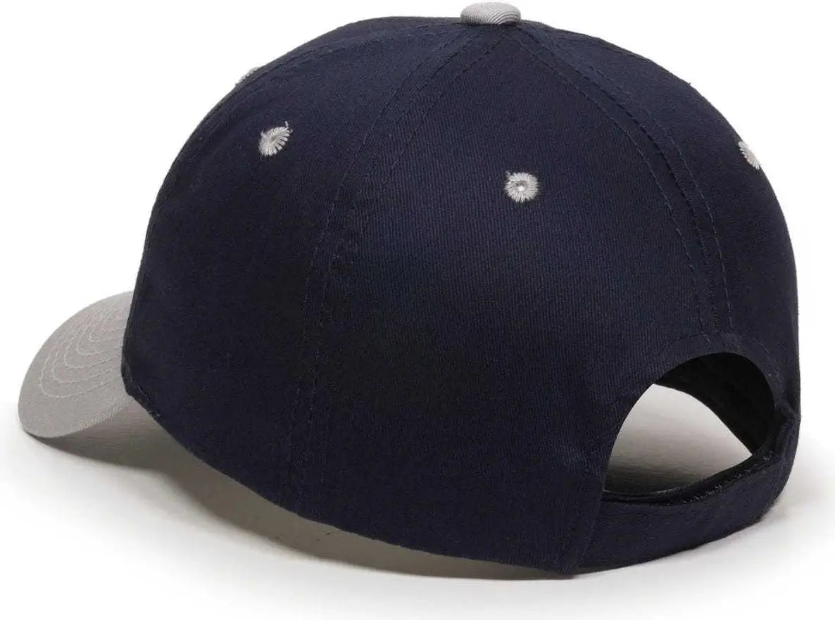 OC Sports GL-271 Team Adjustable Custom Baseball Caps - Navy Lt Gray