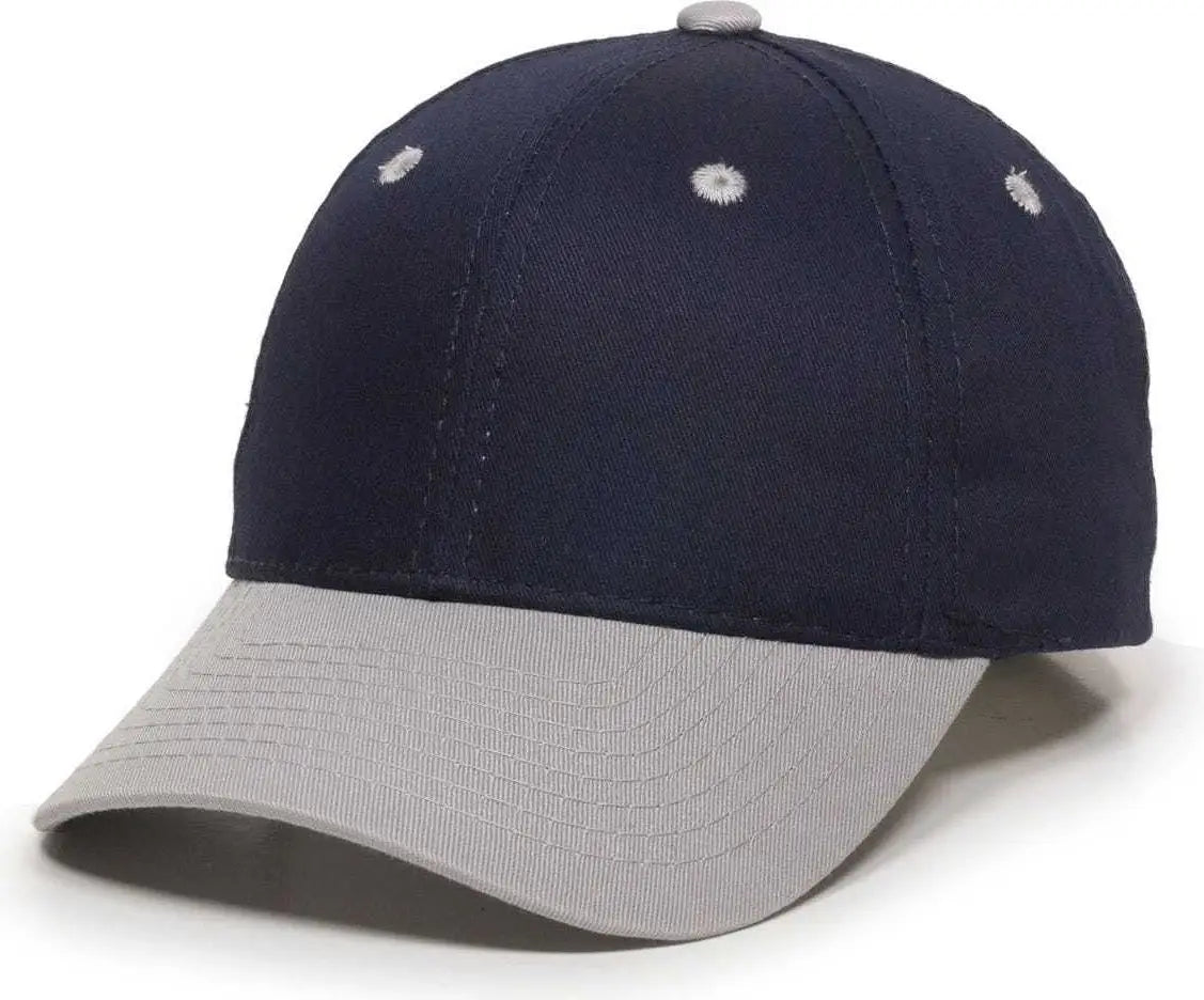 OC Sports GL-271 Team Adjustable Custom Baseball Caps - Navy Lt Gray