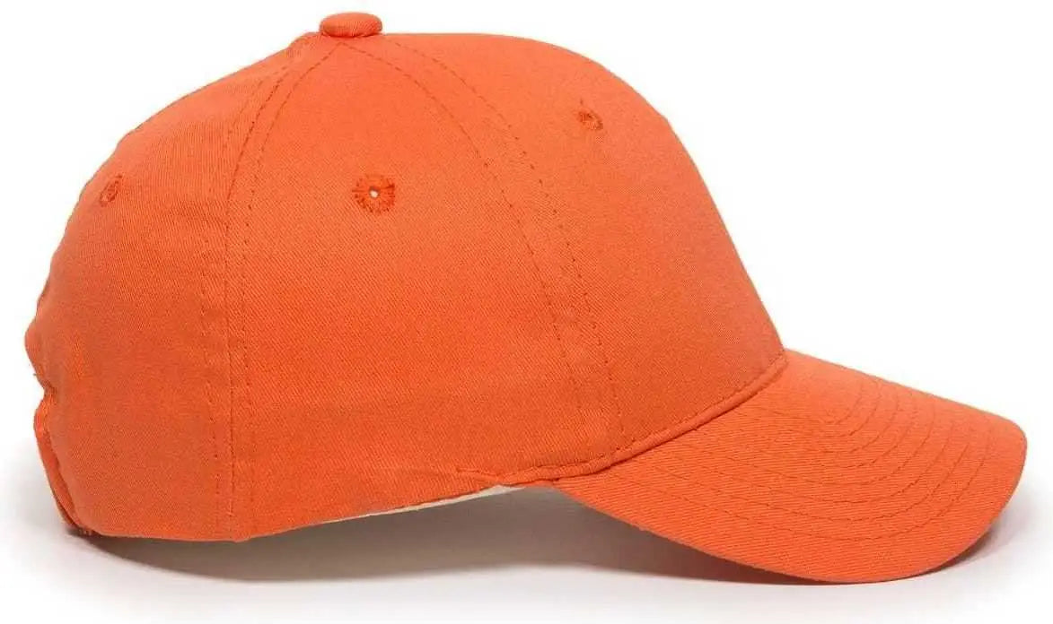 OC Sports GL-271 Team Adjustable Custom Baseball Caps - Orange