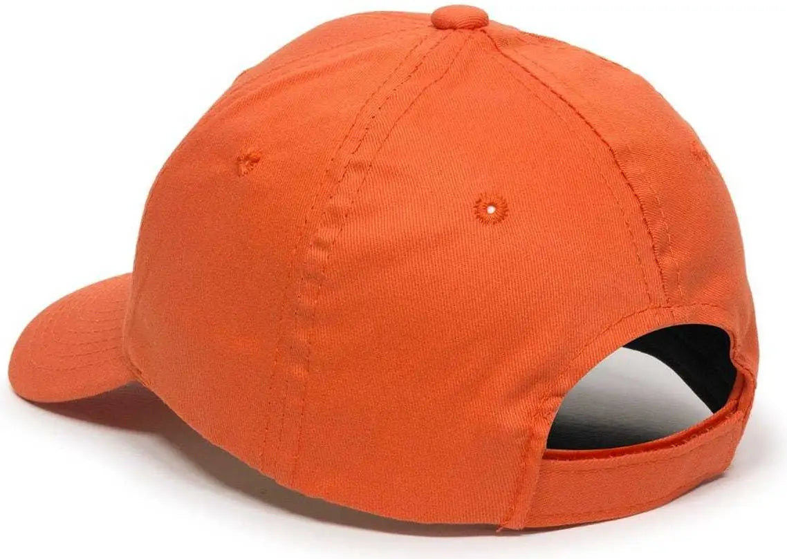 OC Sports GL-271 Team Adjustable Custom Baseball Caps - Orange