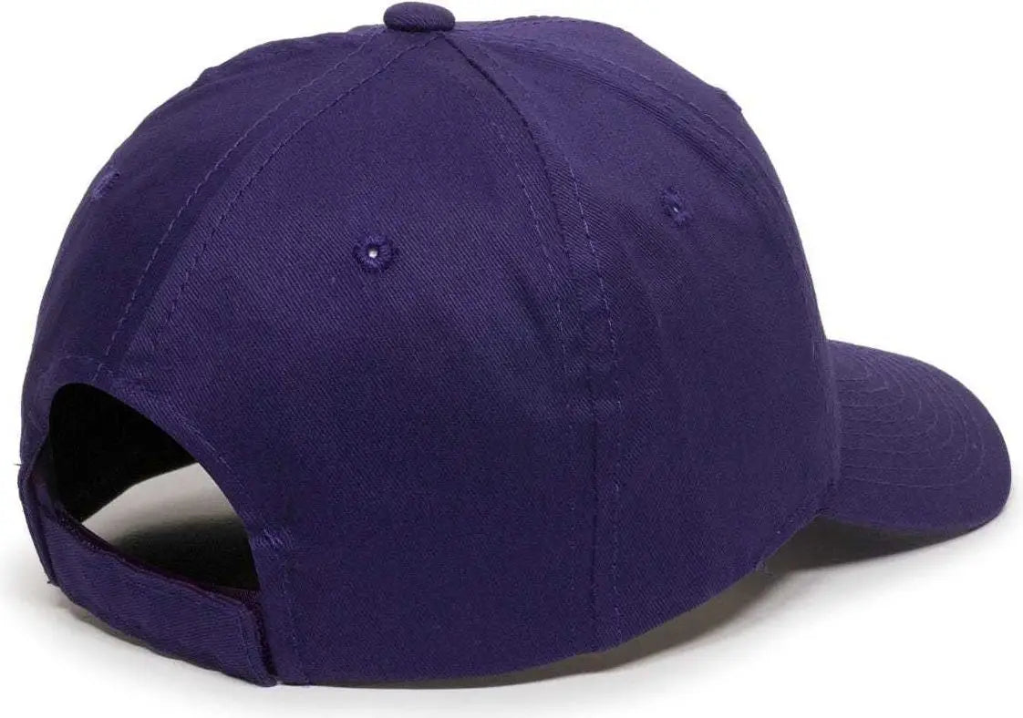 OC Sports GL-271 Team Adjustable Custom Baseball Caps - Purple