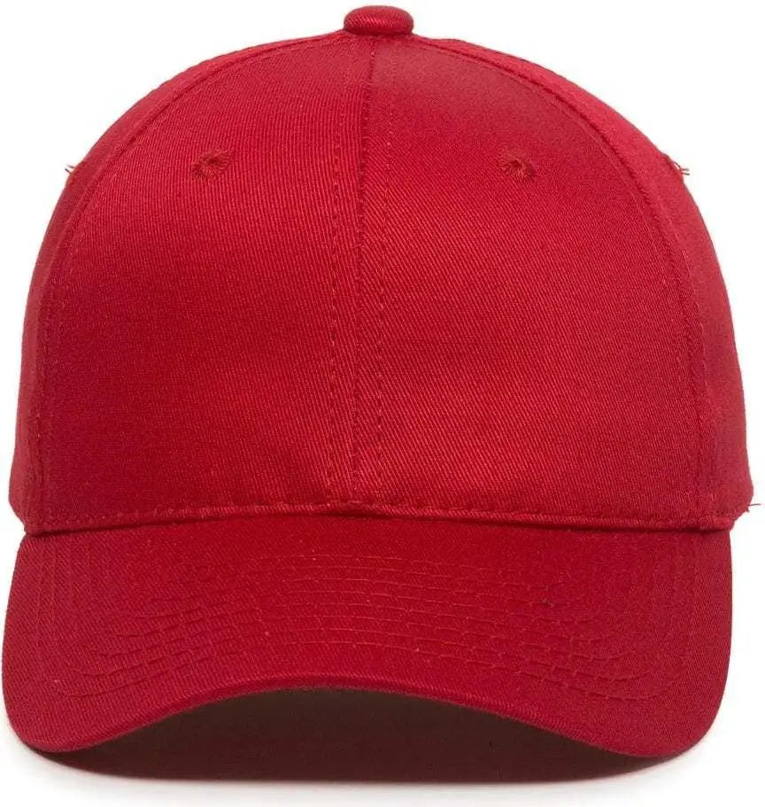 OC Sports GL-271 Team Adjustable Custom Baseball Caps - Red