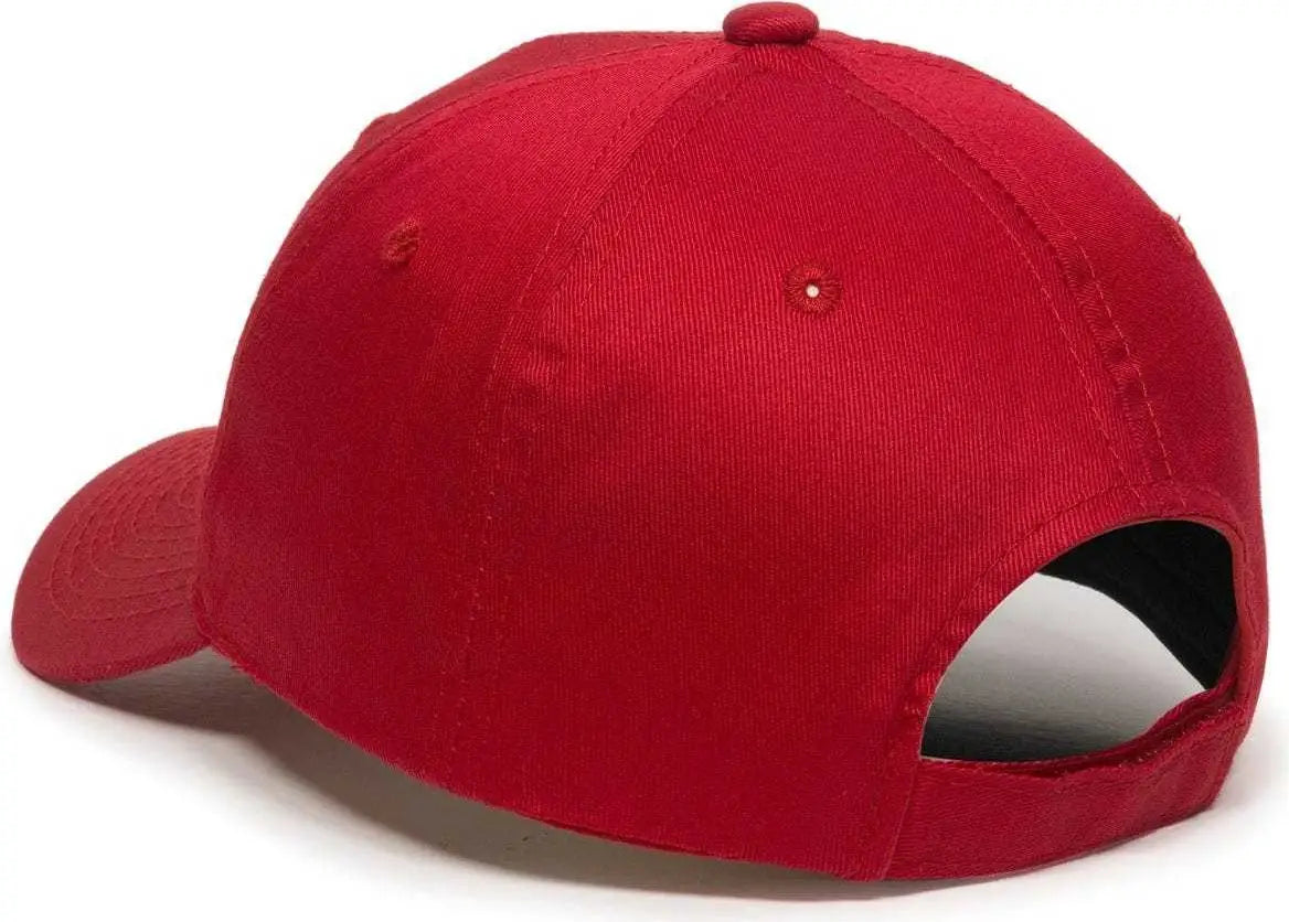 OC Sports GL-271 Team Adjustable Custom Baseball Caps - Red