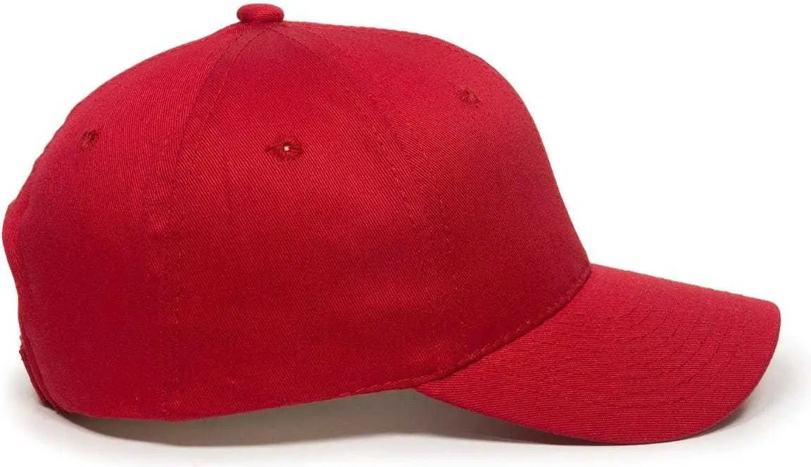 OC Sports GL-271 Team Adjustable Custom Baseball Caps - Red
