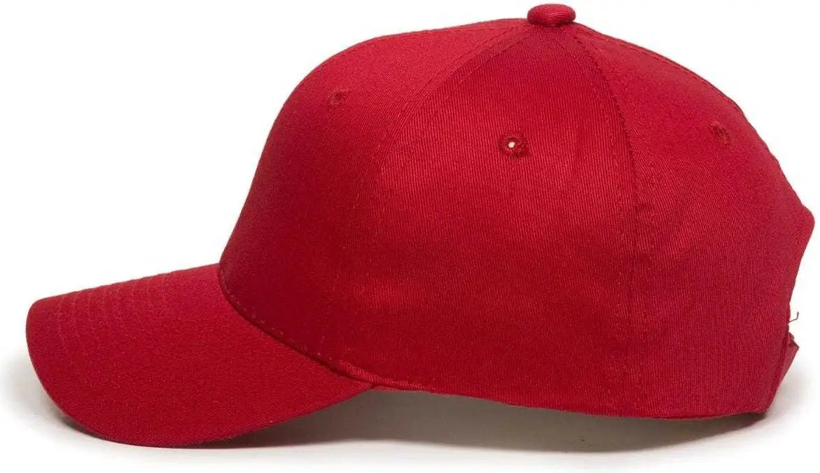 OC Sports GL-271 Team Adjustable Custom Baseball Caps - Red