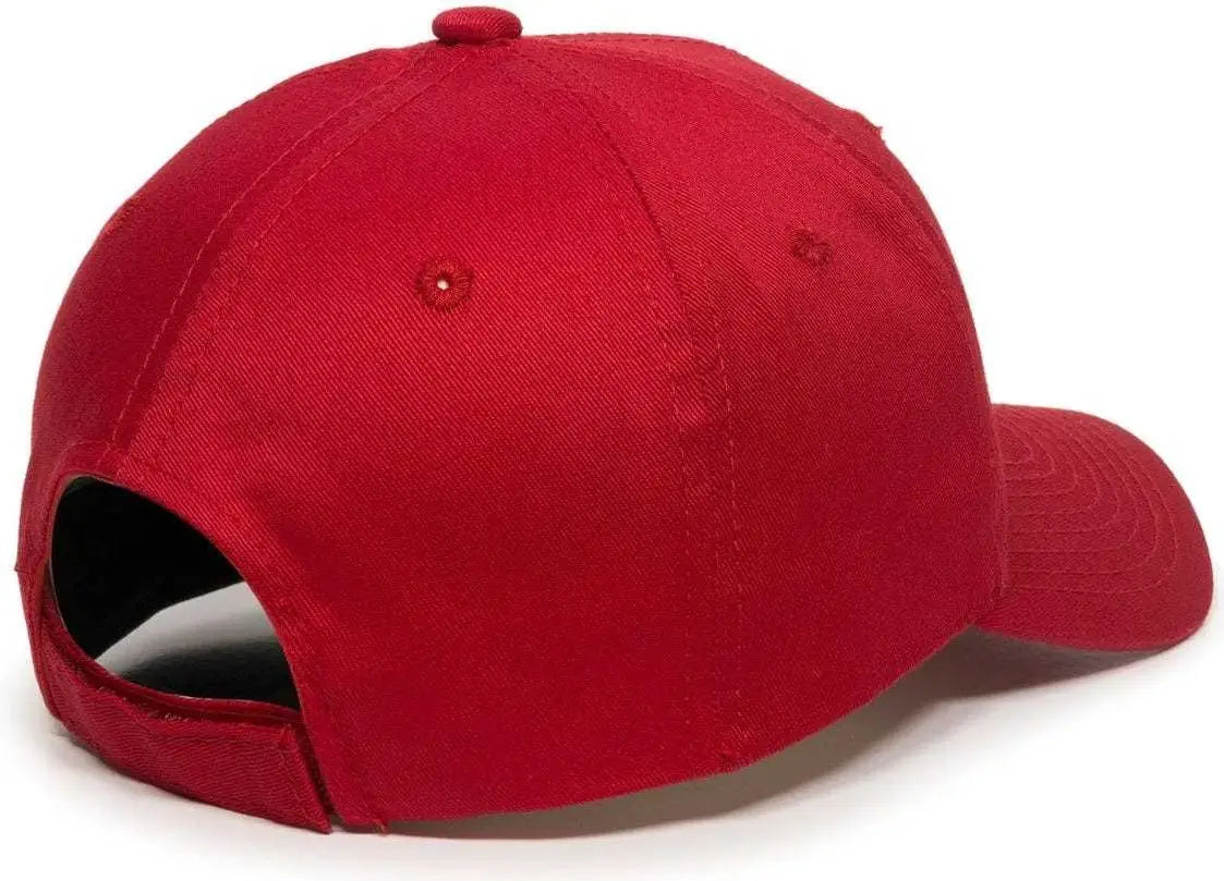 OC Sports GL-271 Team Adjustable Custom Baseball Caps - Red