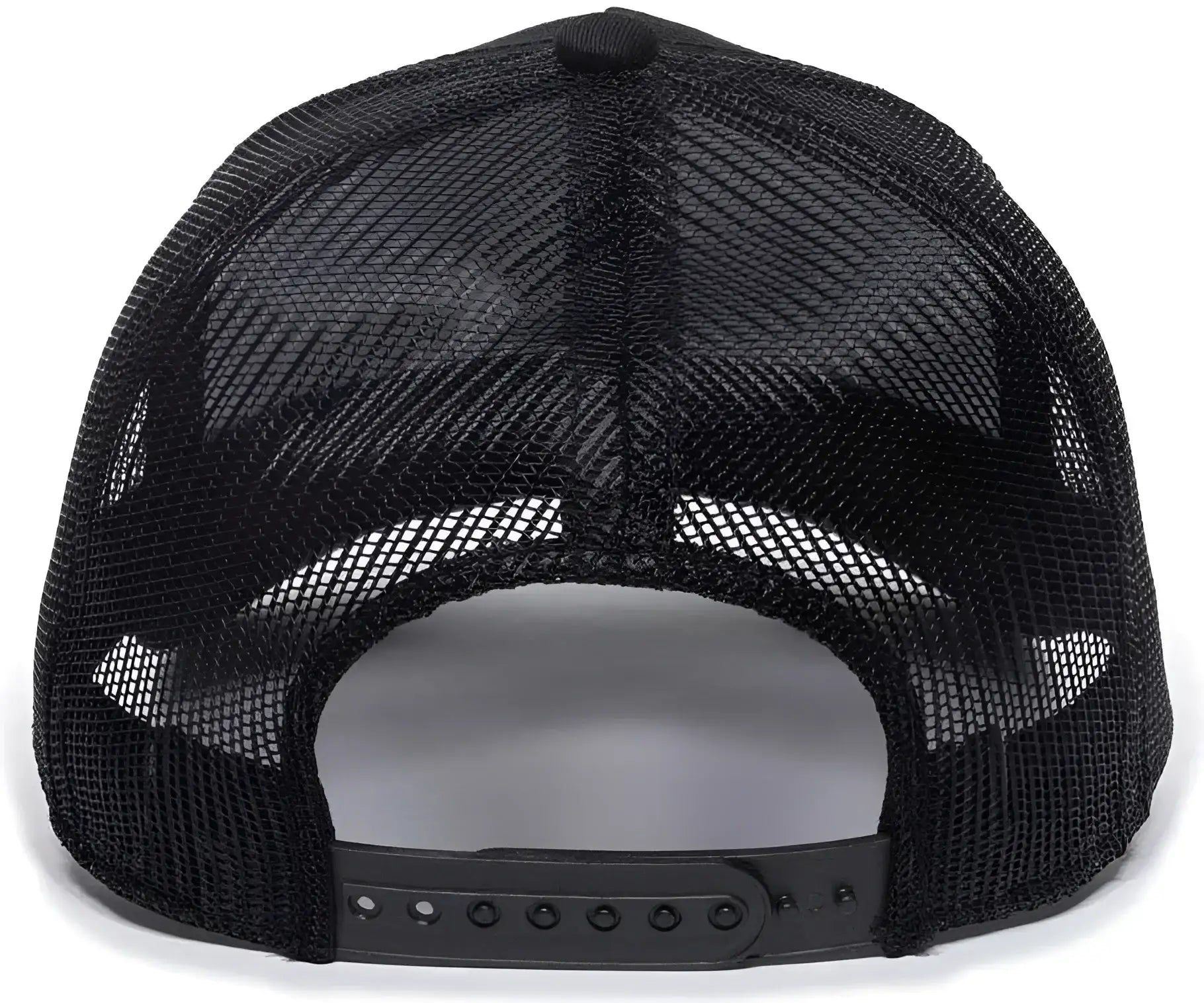 OC Sports GL-415 Adjustable Mesh Back Cap - Black - Black / 6 7/8’’ - 7 1/2’’