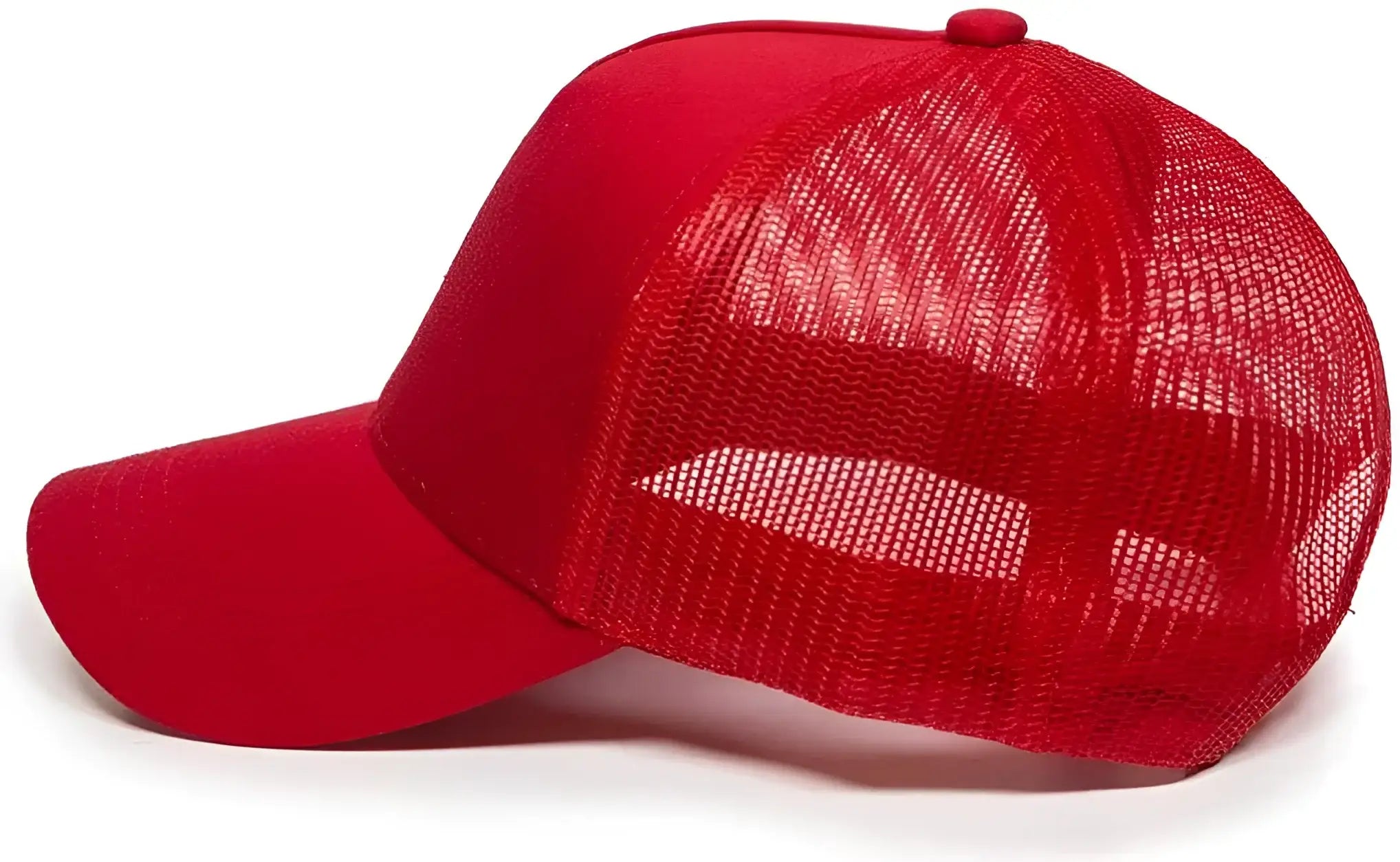 OC Sports GL-415 Adjustable Mesh Back Cap - Red - Red / 6 7/8’’ - 7 1/2’’
